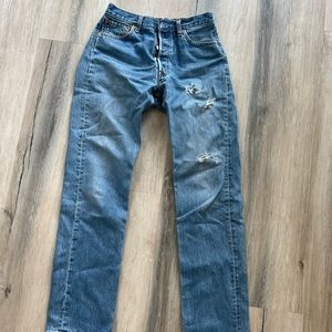DENIM BY ORLEE X VINTAGE LEVIS SIZE 25